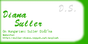 diana suller business card